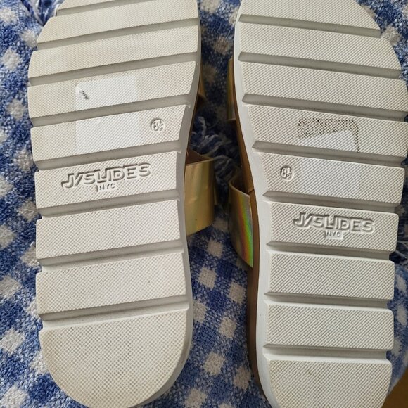 Gold sandals slides - Picture 2 of 3